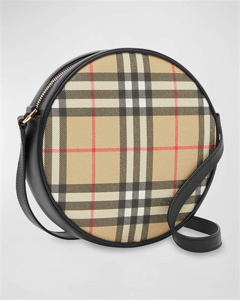 round burberry bag|Burberry louise vintage check round.